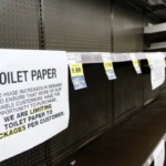 Empty Toilet Paper Shelves